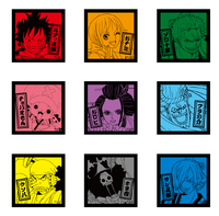 THANKS Bag Wano Country Illustration Stickers