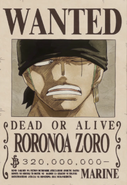 List gończy Zoro.