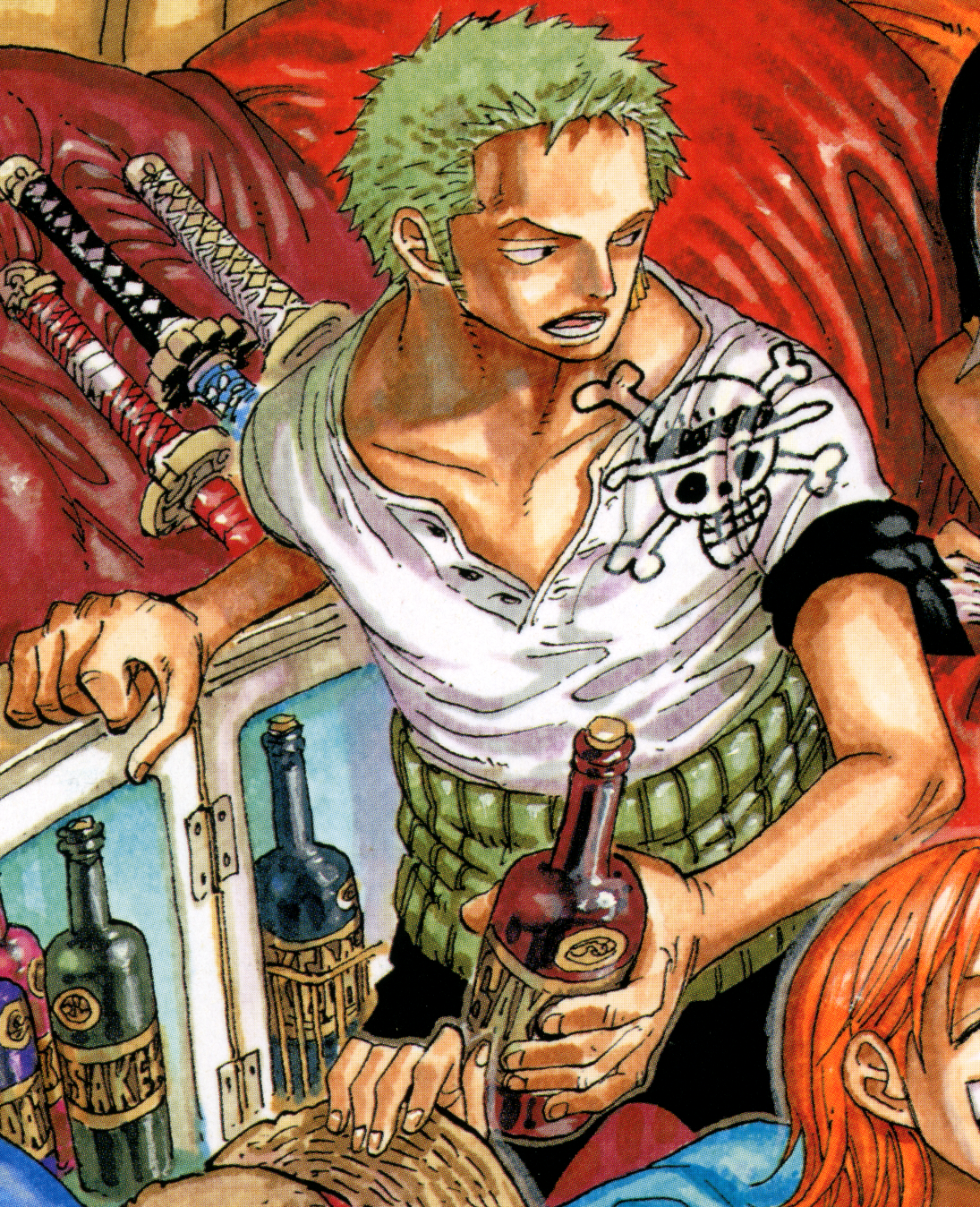One Piece Roronoa Zoro Bandana Anime Adult Short-Sleeve Graphic T-Shir –  Fundom