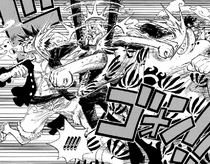 Jinbe and Luffy Hit Sanji