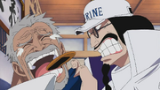 Sengoku Blames Garp For Luffy's Actions