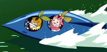 Kerojii and Keroko's Speedboat