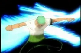 Зоро использует атаку Муторю