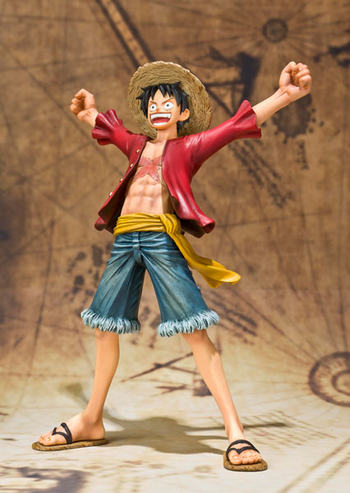 Monkey D. Luffy (New World Ver.)<span style="font-weight: normal"> (<span class="t_nihongo_kanji" lang="ja">モンキー・D・ルフィ(新世界Ver.)</span><span class="t_nihongo_comma">,</span> <i><span class="t_nihongo_romaji">Monkī D Rufi (Shin Sekai Ver.)</span></i><span class="t_nihongo_help"><sup><!--IWLINK'" 31--></sup></span>)</span>