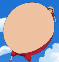 Luffy's Gomu Gomu no Fusen.