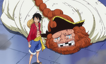 Luffy Protects Brownbeard