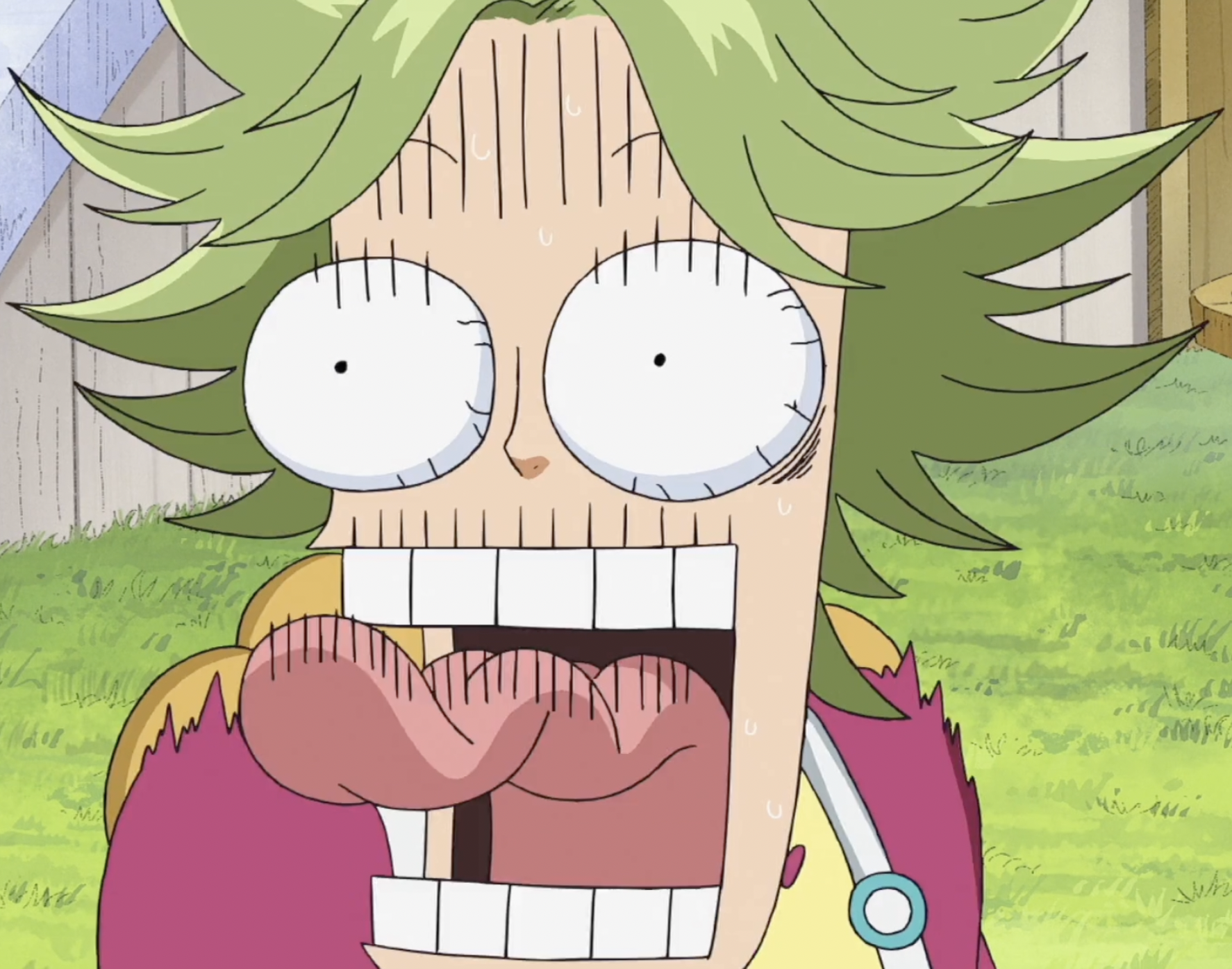 shocked anime face one piece