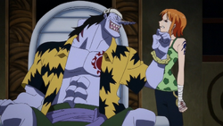 Arlong mocking Nami