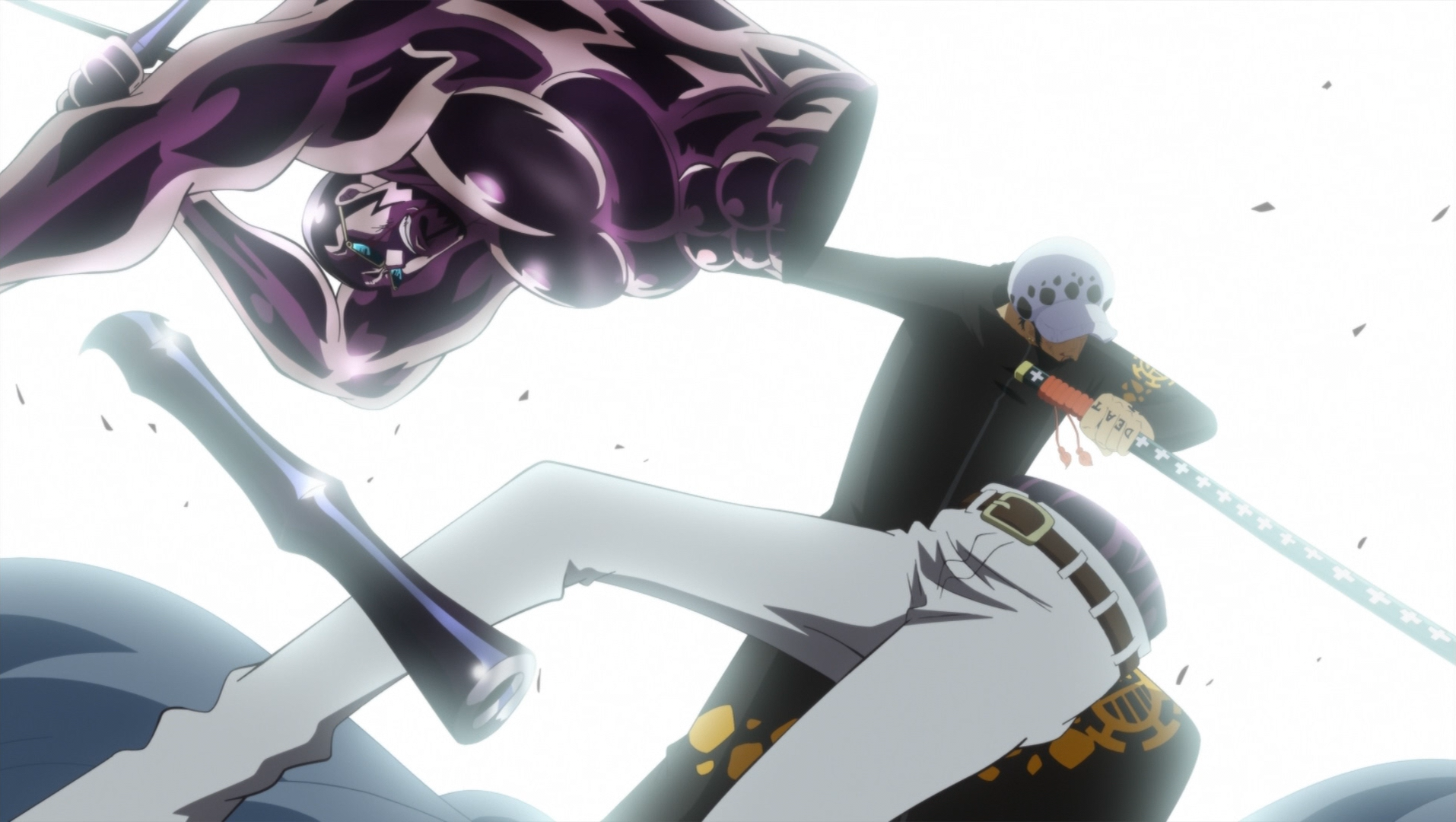 One Piece 585 - Trafalgar Law Lifts Marine Warship [Ope Ope No Mi] HD -   on Make a GIF