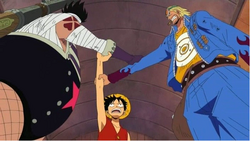 Luffy, Paulie and Zambai team up together