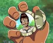 Mobanby's locket, containing a picture of his dad.