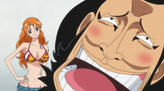 La perversidad de Kin'emon respecto a Nami