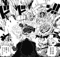 Kid, Luffy et Law face à Kaido