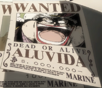 Alvida Anime Wanted Poster