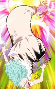 Bonney defeats Alpha in one hit.