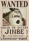 Jinbe's Wanted Poster.