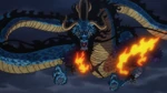 Kaidou en su forma dragón en el anime