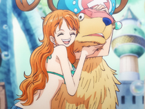 Nami Hugs Chopper