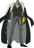 Grafika koncepcyjna Crocodile'a z anime.