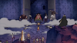 Luffy Confronted by The Blackbeard Pirates