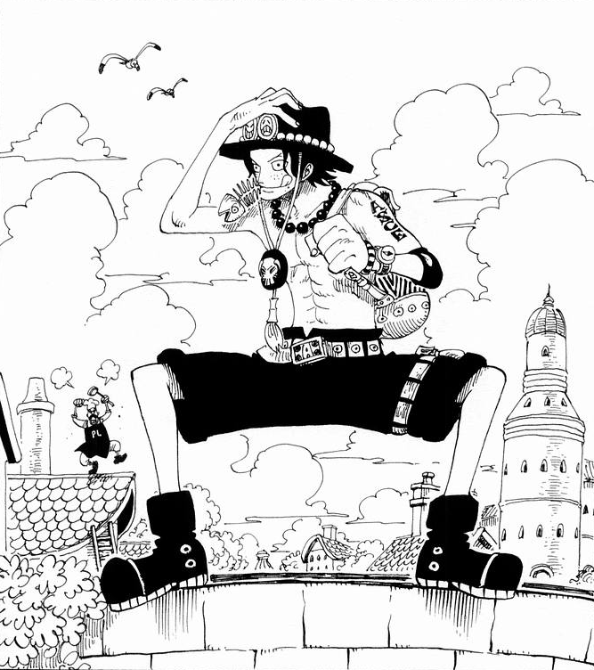 Como desenhar o ACE de One Piece [Portgas D. ACE]