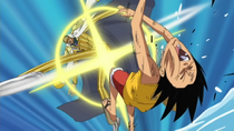 Borsalino Kicks Luffy