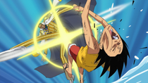 Borsalino Kicks Luffy