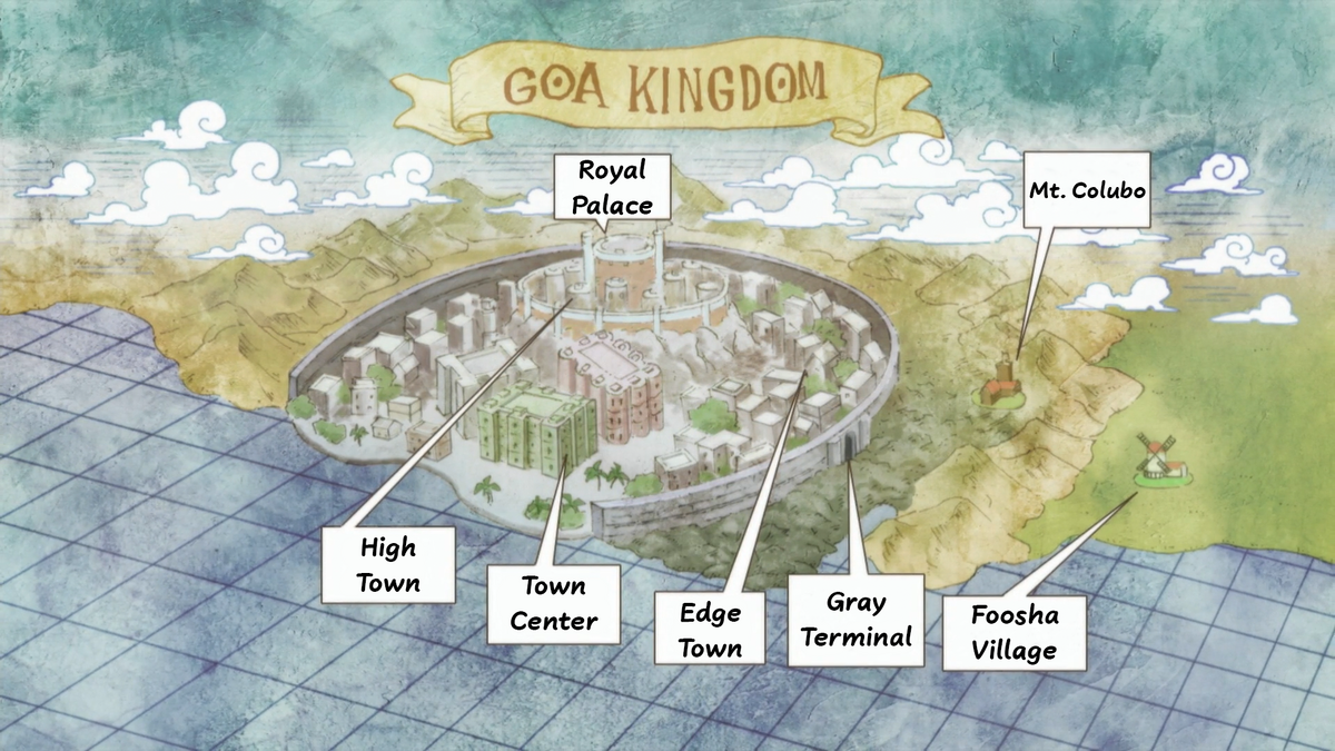 Map Of Goa With Villages Goa Kingdom | One Piece Wiki | Fandom