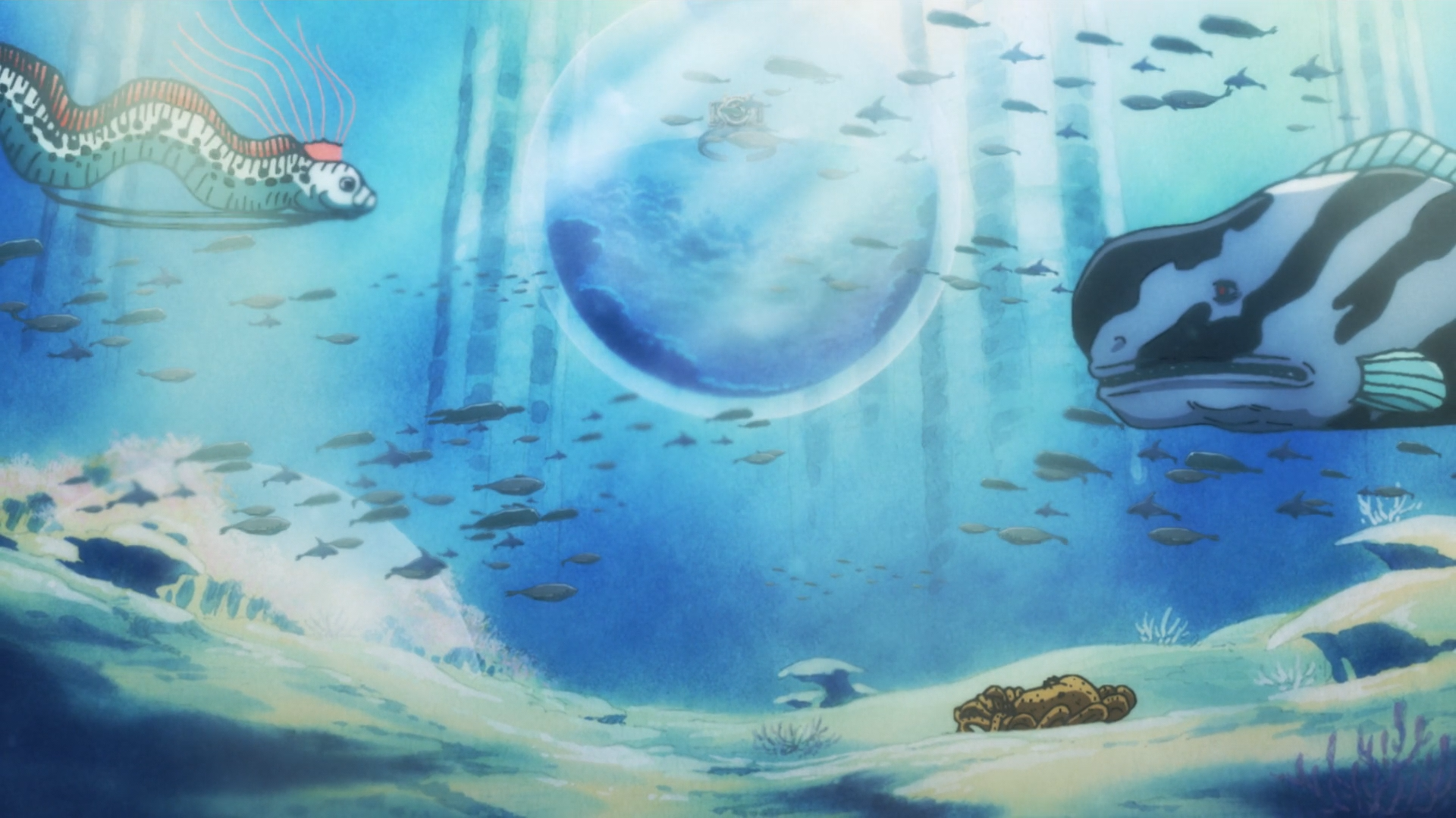 One Piece: Fishman Island (517-574) (English Dub) Shaking Fish-Man Island!  a Celestial Dragon Drifts In! - Watch on Crunchyroll