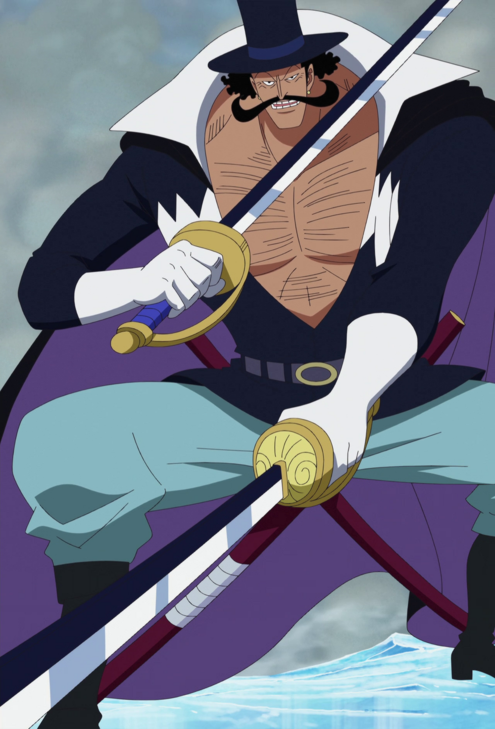 Akuma no Mi (Fruta do Diabo) - Gura Gura no Mi + Cartaz de Procurado -  Barba Branca - One Piece - Luffy