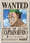 Captain Seven Wanted Poster