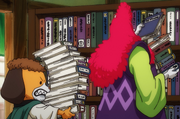 Kanjuro and Inuarashi Buying Books