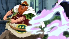 Higelyges ataca, desesperadamente, a Caesar.