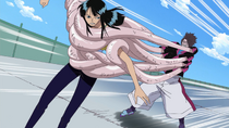 Nico Robin caught by Jube