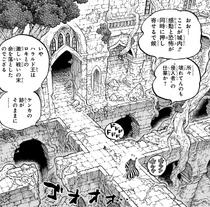 Aurust Castle's ruined interior.