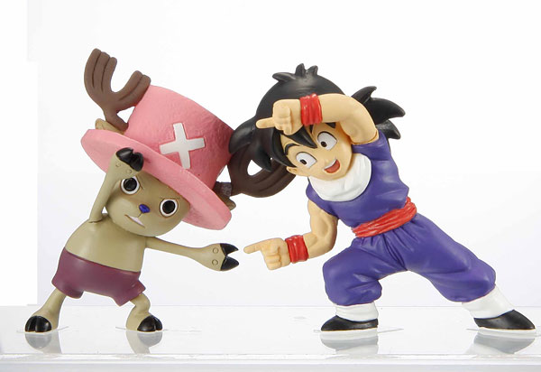 ONE PIECE x DRAGON BALL Collaboration Figure Luffy and Chopper Lot