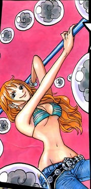 Nami Clobbers Ulti!  One Piece 