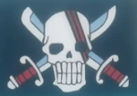 Red Hair Pirates' Jolly Roger
