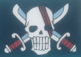 Black beard has 3 personalities symbolised by he's jolly roger's