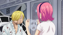 Reiju Treats Sanji's Injuries