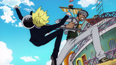 Sanji se enfrenta a Gin