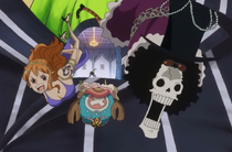 Sanji Frees Crewmates from Bege's Body