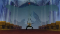 Zoro uses Santoryu Purgatory(Rengoku) Onigiri defeats Kamazou
