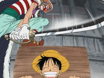 Buggy Executing Luffy