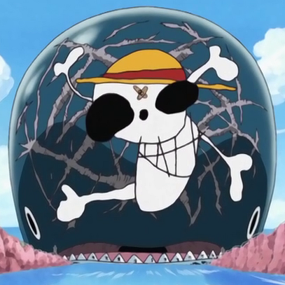 One Piece  Going Merry e Red Force aparecem finalizados no set da série
