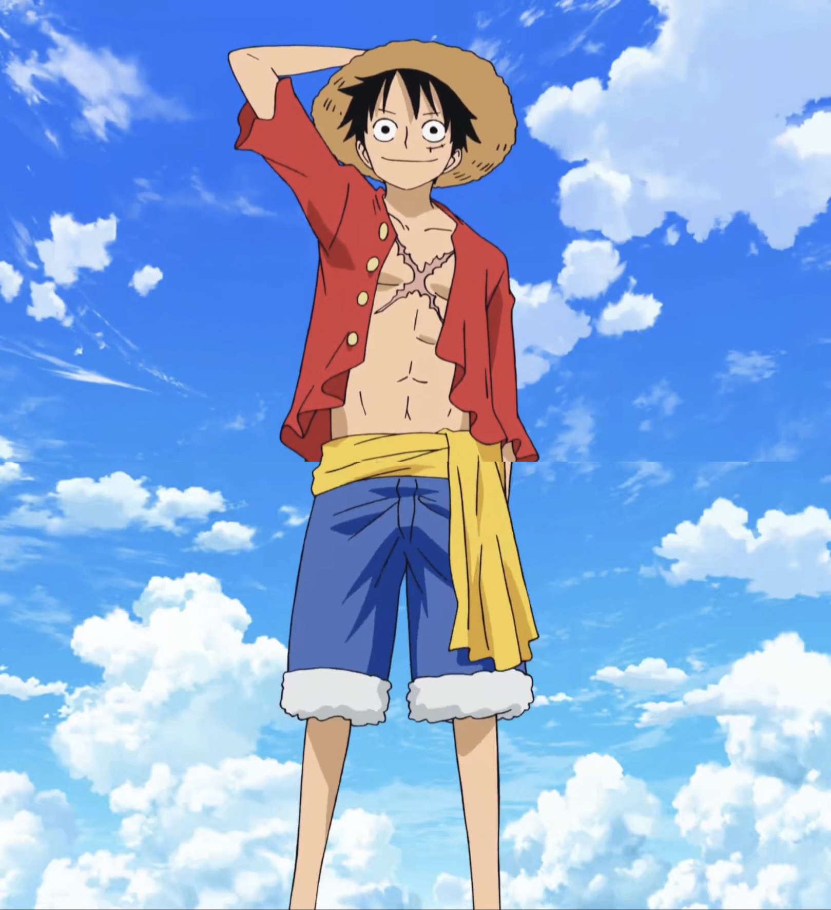 One piece low quality luffy  Anime, Manga anime one piece, Luffy