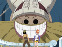 Brogy conoce a Usopp y Nami