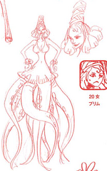 Charlotte Prim Manga Concept Art