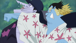 Jinbe colpisce Arlong