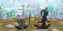 Brook and Zoro Pay Their Last Respects